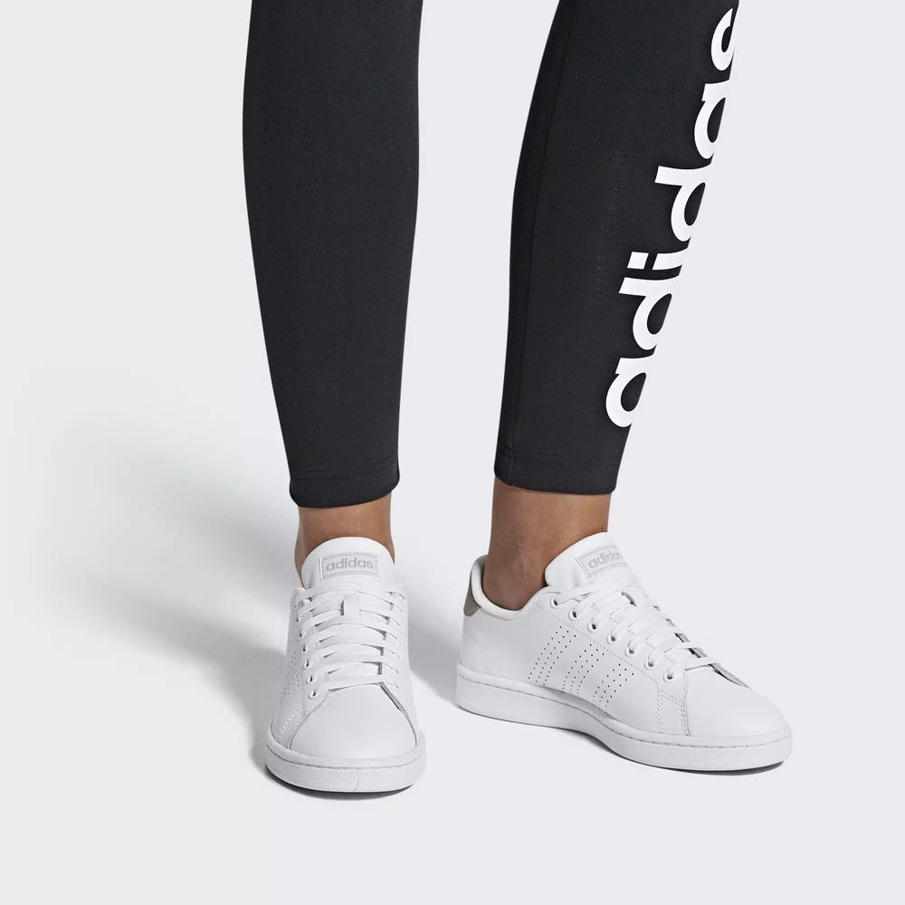 Adidas Advantage Zapatillas De Tenis Blancos Para Mujer (MX-11732)